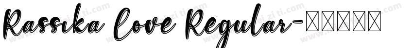 Rassika Love Regular字体转换